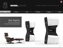 Tablet Screenshot of goebel-highend.de
